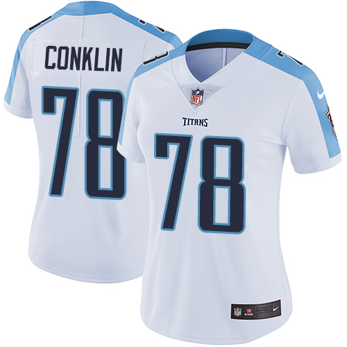 2019 Women Tennessee Titans #78 Conklin white Nike Vapor Untouchable Limited NFL Jersey->women nfl jersey->Women Jersey